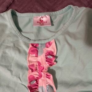 Mint Green and Pink Top